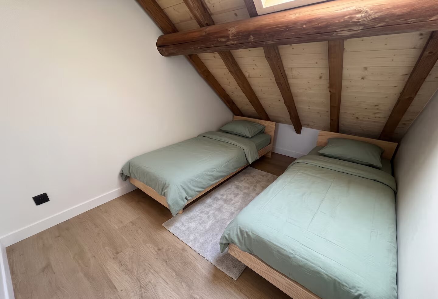 Chambre double du gîte Le Cruet