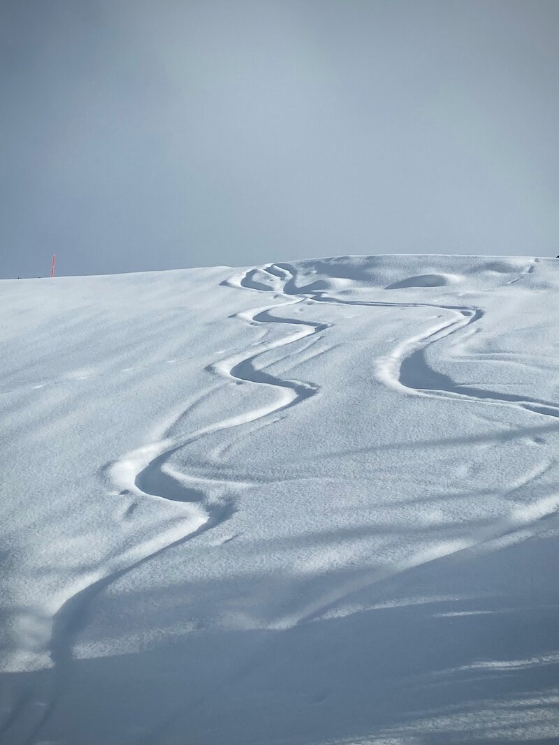 Ski dans les Bauges en hiver