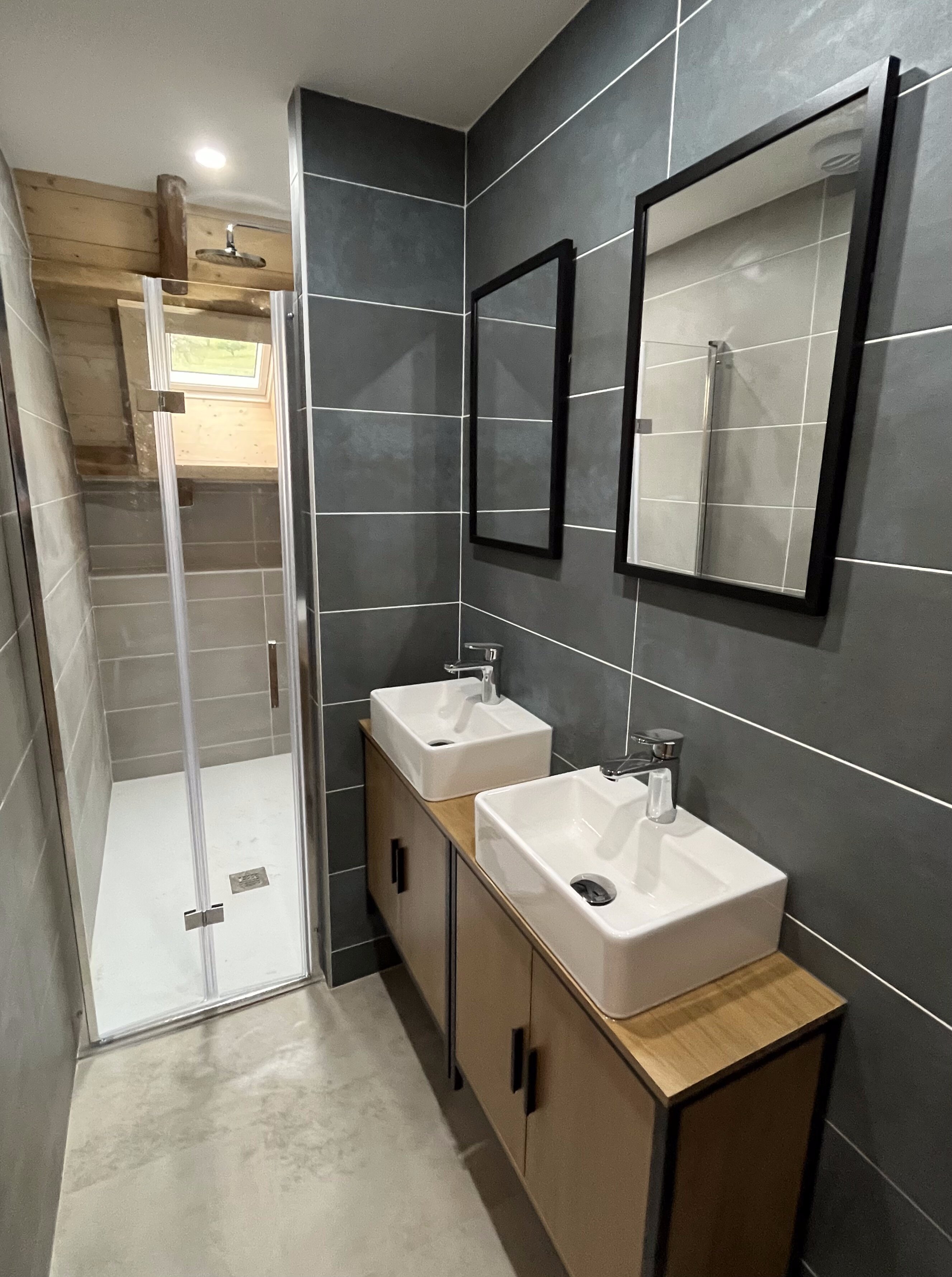 Salle de bain du gîte Le Cruet